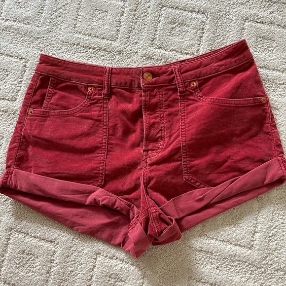 NWOT Free People We The Free rust colour corduroy shorts - Picture 1 of 9